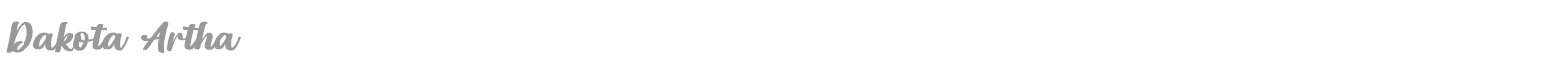 Dakota Artha font preview